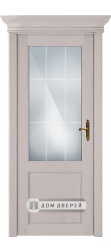 Межкомнатная дверь Статус | модель 521 Белое Английская решётка