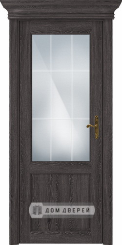 Межкомнатная дверь Status 521 стекло алмазная гравировка английская решётка