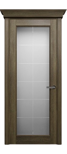Межкомнатная дверь Status | модель 552 стекло Алмазная Гравировка Английская Решетка