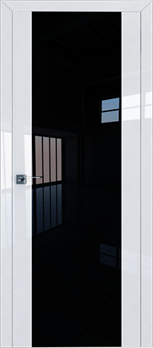 Межкомнатная дверь Profildoors 8L Черный триплекс