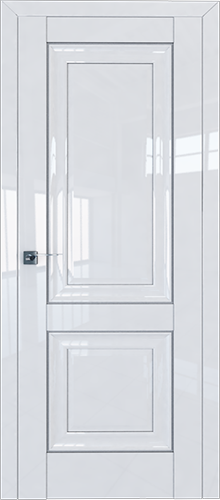 Межкомнатная дверь Profildoors 27L молдинг серебро