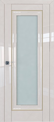 Межкомнатная дверь Profildoors | модель 24L стекло матовое (молдинг золото)