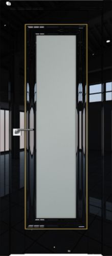 Межкомнатная дверь Profildoors 24L стекло матовое (молдинг золото)