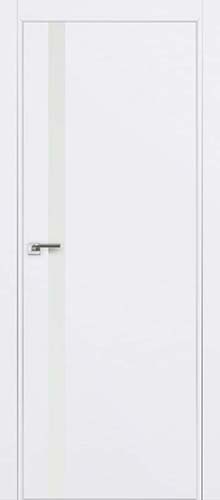 Межкомнатная дверь Profildoors 6E стекло Белый лак (матовая кромка)