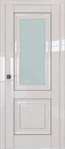Межкомнатная дверь Profildoors | модель 28L стекло матовое (молдинг серебро)
