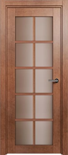 Межкомнатная дверь Status | модель 123 стекло сатинат бронза