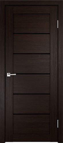 Межкомнатная дверь Velldoris | модель Linea 1 PO Лакобель Черное
