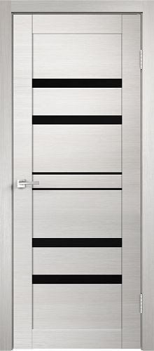 Межкомнатная дверь Velldoris | модель Linea 6 PO Лакобель Черное