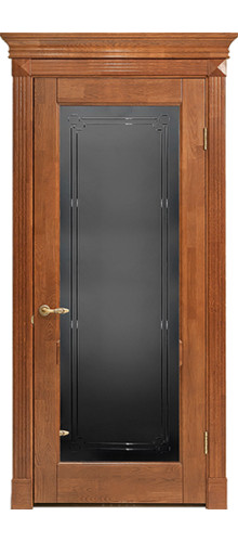 Межкомнатная дверь Alvero | модель Кантри ПО 2 Black