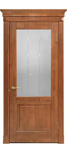 Межкомнатная дверь Alvero | модель Кантри ПО 3 Silver