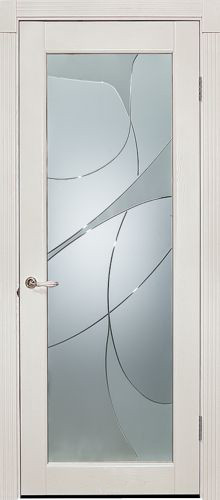 Межкомнатная дверь Alvero | модель Вероника ПО Silver