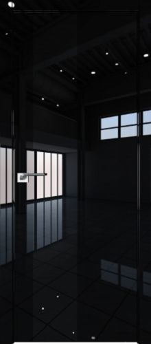 Межкомнатная дверь Profildoors | модель 5LK стекло Черный лак (матовая кромка)