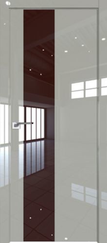 Межкомнатная дверь Profildoors | модель 5LK стекло Коричневый лак (матовая кромка)