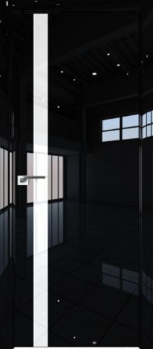 Межкомнатная дверь Profildoors 6LK стекло Белый лак (матовая кромка)