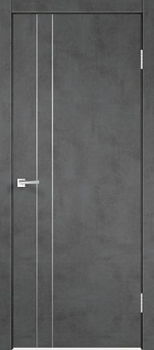 Межкомнатная дверь Velldoris | модель Techno M2 PG (алюминиевая кромка)