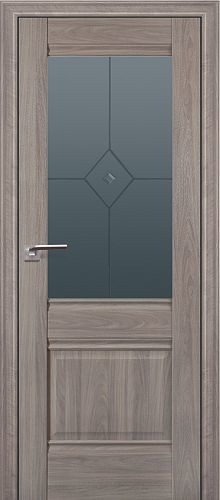 Межкомнатная дверь Profildoors | модель 2X стекло Узор Графит