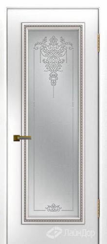 Межкомнатная дверь ЛайнДор Валенсия-Д ДО Версаль (Б006 патина серая)