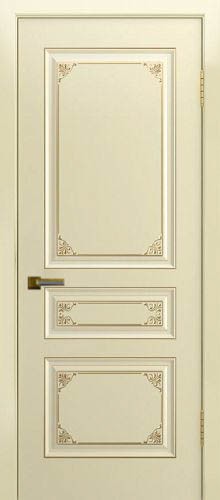Межкомнатная дверь ЛайнДор | модель Калина-Ф ДГ (патина золото)