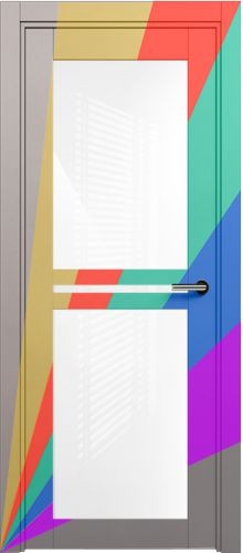Межкомнатная дверь Status | модель 143 стекло Триплекс белый (эмаль)