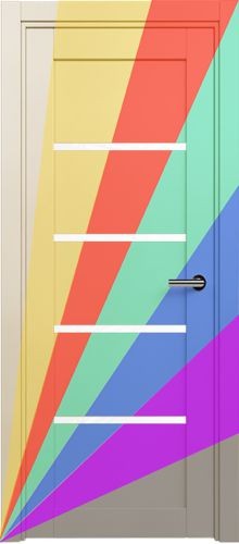 Межкомнатная дверь Status | модель 121 стекло Триплекс белый (эмаль)