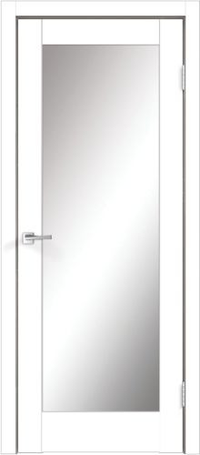 Межкомнатная дверь Velldoris | модель Alto 4Z PG (зеркало+филенка)