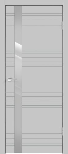 Межкомнатная дверь Velldoris | модель Scandi N Z1 Лакобель светло-серое