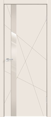 Межкомнатная дверь Velldoris | модель Scandi S Z1 Лакобель слоновая кость
