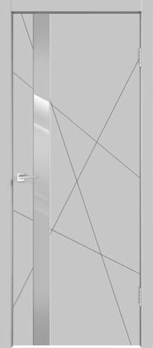 Межкомнатная дверь Velldoris | модель Scandi S Z1 Лакобель светло-серое