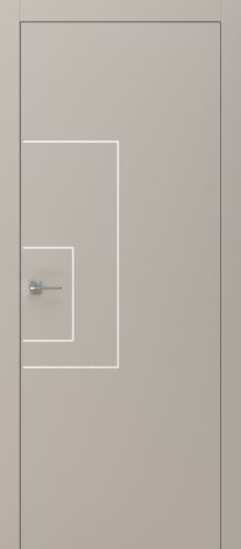 Межкомнатная дверь Фрамир Grafica 1 PG (стоун белый)
