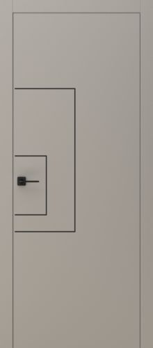 Межкомнатная дверь Фрамир Grafica 1 PG (стоун черный)
