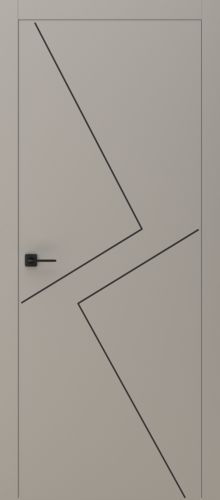 Межкомнатная дверь Фрамир Grafica 2 PG (стоун черный)