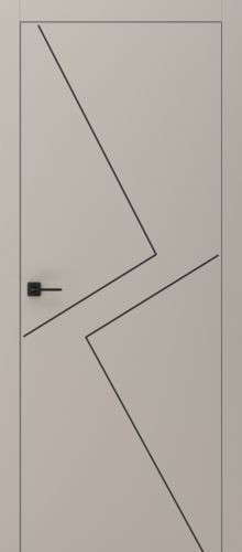 Межкомнатная дверь Фрамир | модель Grafica 2 PG (стоун черный)