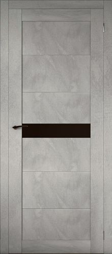 Межкомнатная дверь Aurum Doors | модель Mg 14 стекло Черный лакобель
