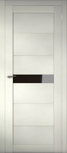 Межкомнатная дверь Aurum Doors Mg 14 стекло Черный лакобель