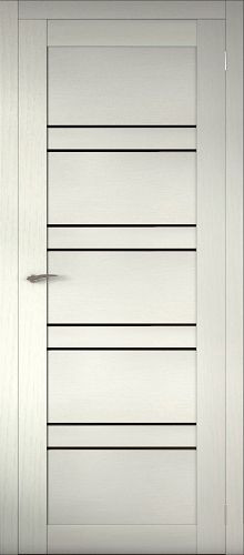 Межкомнатная дверь Aurum Doors | модель Mg 15 стекло Черный лакобель