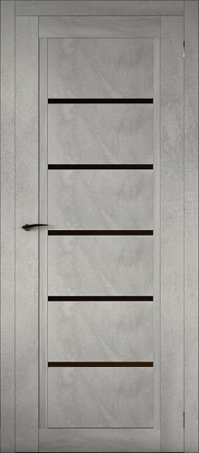 Межкомнатная дверь Aurum Doors | модель Mg 17 стекло Черный лакобель