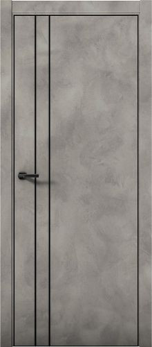 Межкомнатная дверь Aurum Doors | модель Pu 4 Al (кромка анодированная)