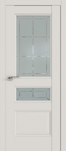 Межкомнатная дверь Profildoors 94U Гравировка 1 (800x2000, Дарк Вайт)