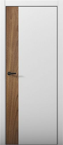 Межкомнатная дверь Aurum Doors | модель Pd 6 Al вставка Орех Пекан (кромка анодированная)