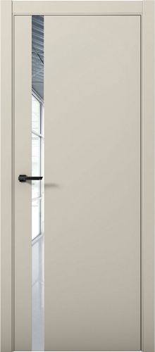 Межкомнатная дверь Aurum Doors Pd 7 Al стекло Зеркало (кромка анодированная)