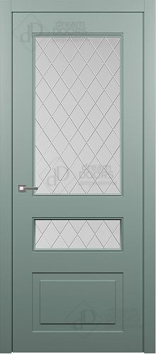 Межкомнатная дверь Dream Doors | модель AN8 Гравировка Ромб