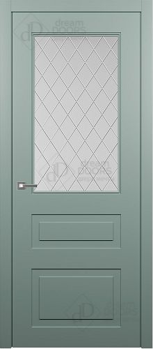 Межкомнатная дверь Dream Doors AN8-2 Гравировка Ромб