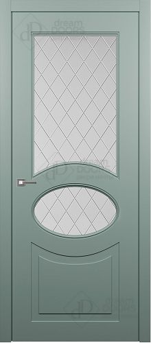 Межкомнатная дверь Dream Doors AN15 Гравировка Ромб