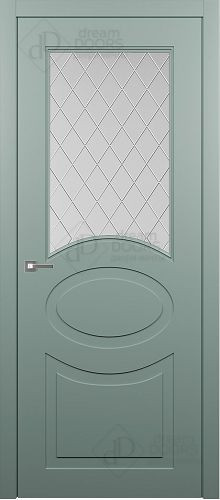 Межкомнатная дверь Dream Doors | модель AN15-2 Гравировка Ромб