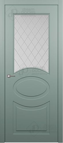 Межкомнатная дверь Dream Doors AN15-2 Гравировка Ромб