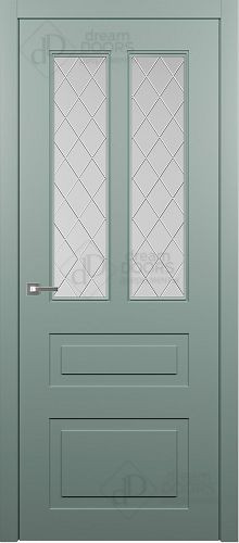 Межкомнатная дверь Dream Doors | модель AN19-2 Гравировка Ромб