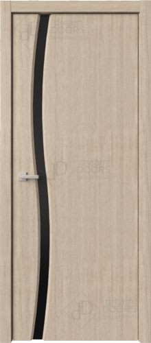 Межкомнатная дверь Dream Doors | модель Сириус 1 (узкое) ДО Черный триплекс