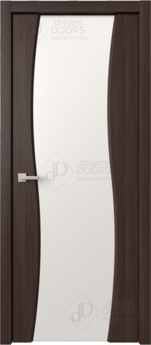 Межкомнатная дверь Dream Doors | модель Сириус Волна (полное) ДО Белый триплекс
