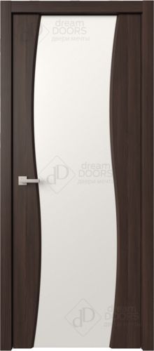 Межкомнатная дверь Dream Doors Сириус Волна (полное) ДО Белый триплекс