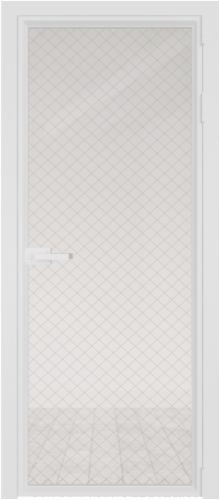 Межкомнатная дверь Profildoors | модель 1AV стекло Ромб серебро